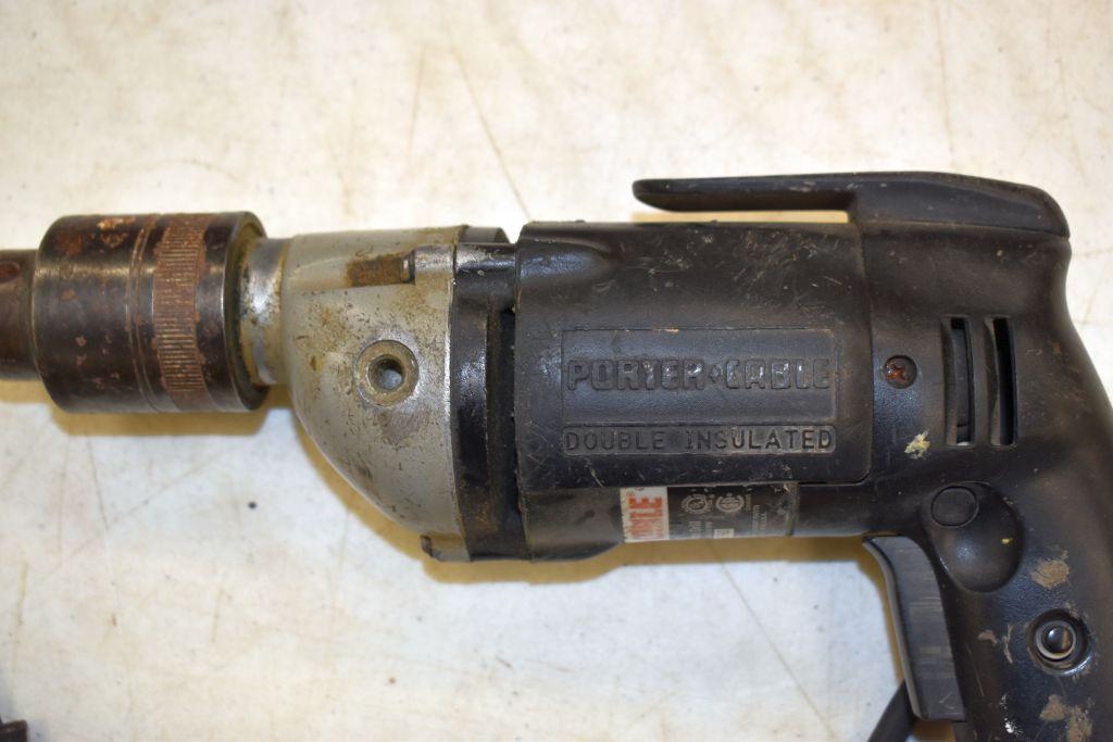 Palm Nailer, Dunlap Polisher/Sander, Porter Cable Corded Drill