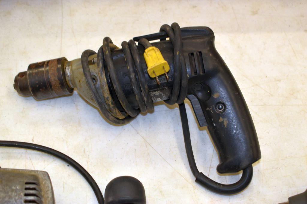 Palm Nailer, Dunlap Polisher/Sander, Porter Cable Corded Drill