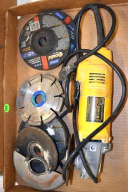 DeWalt 4.5" Angle Grinder with Blades