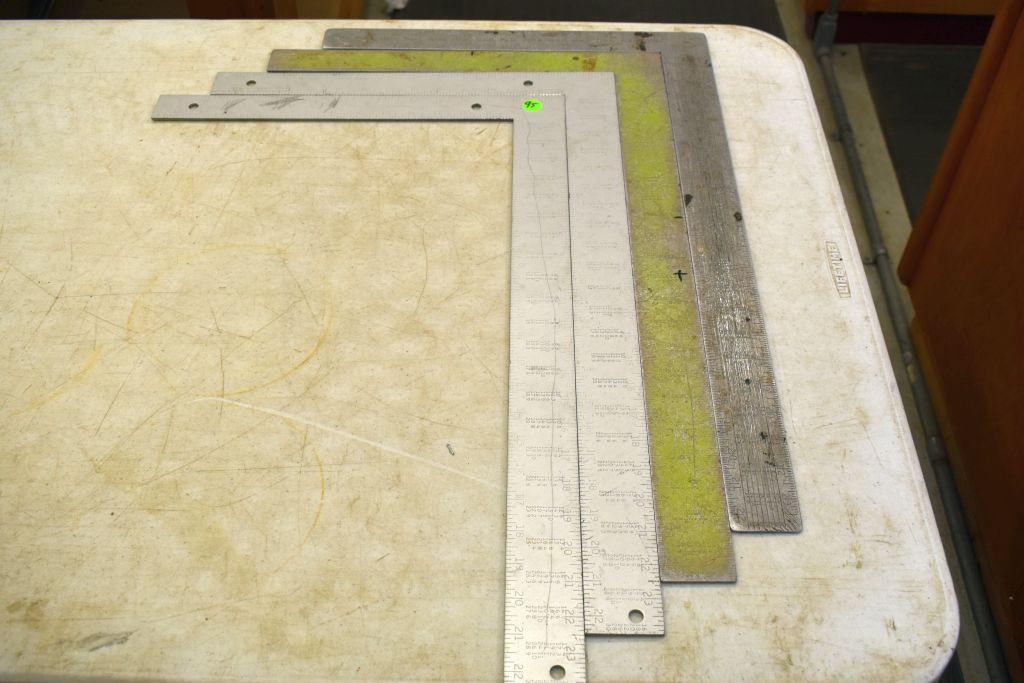 (4) Aluminum Squares