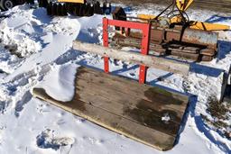 3pt. Metal and Wooden Platform, 4'