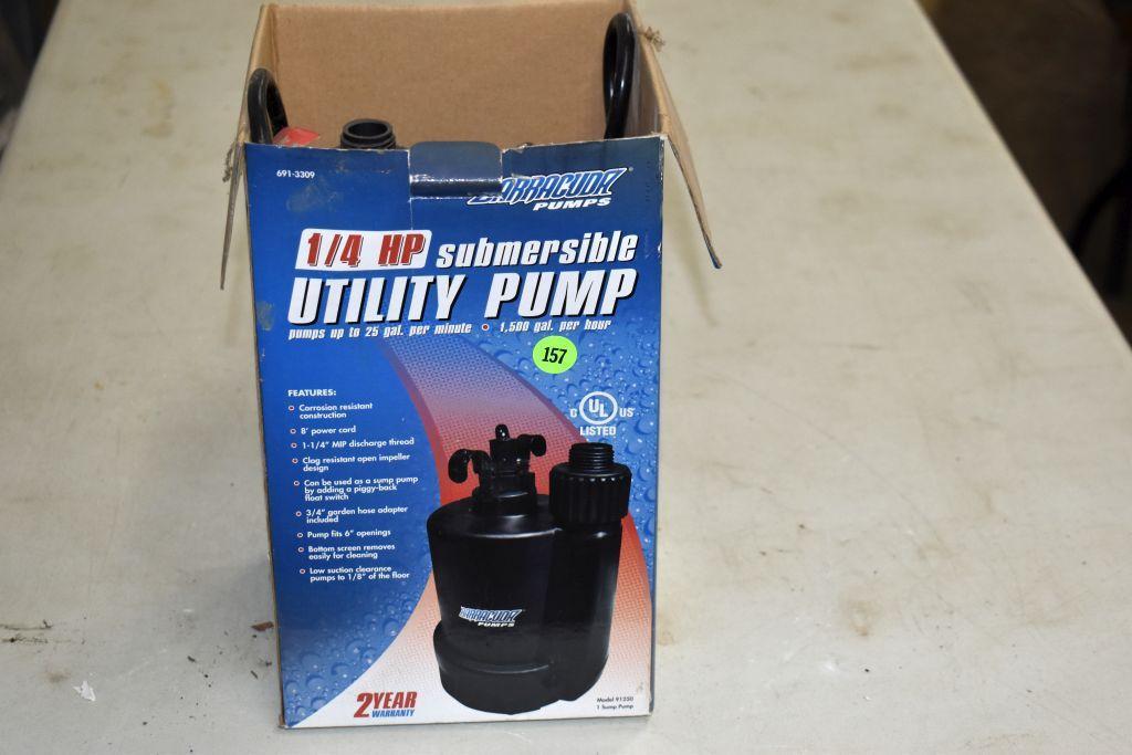 Barracuda 1/4hp Submersible Utility Pump