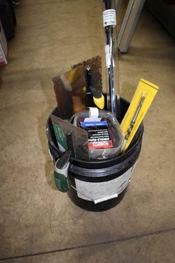 Caulk, Paint Pail, Telescoping Baluster Marking Tool, Cement Trowels, Sponges