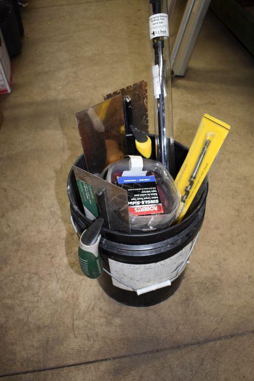 Caulk, Paint Pail, Telescoping Baluster Marking Tool, Cement Trowels, Sponges