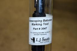 Caulk, Paint Pail, Telescoping Baluster Marking Tool, Cement Trowels, Sponges