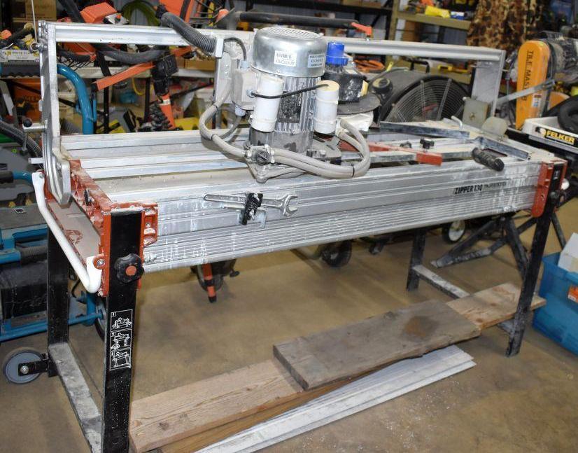 Raimondi Zipper 130 Horizontal Tile Cutter Table with Extra Blade and Coolant Pump