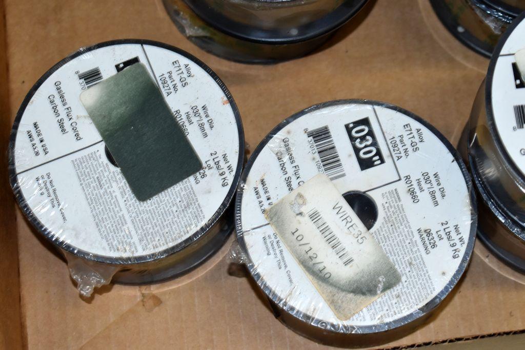 (12) Rolls of .030" Gasless Flux Cord Welding Wire