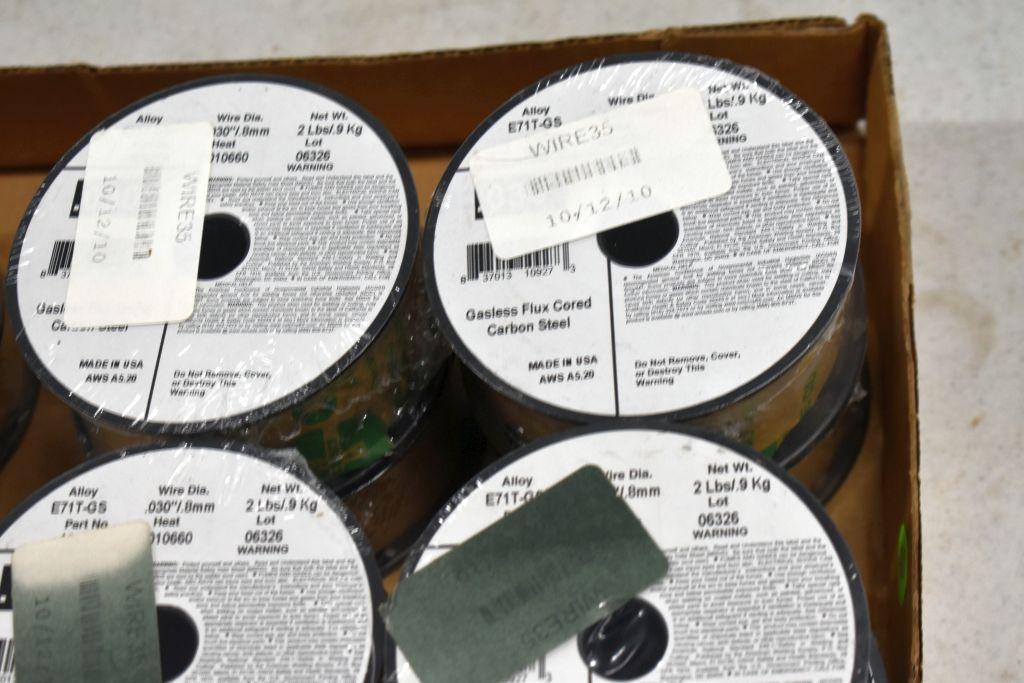 (12) Rolls of .030" Gasless Flux Cord Welding Wire