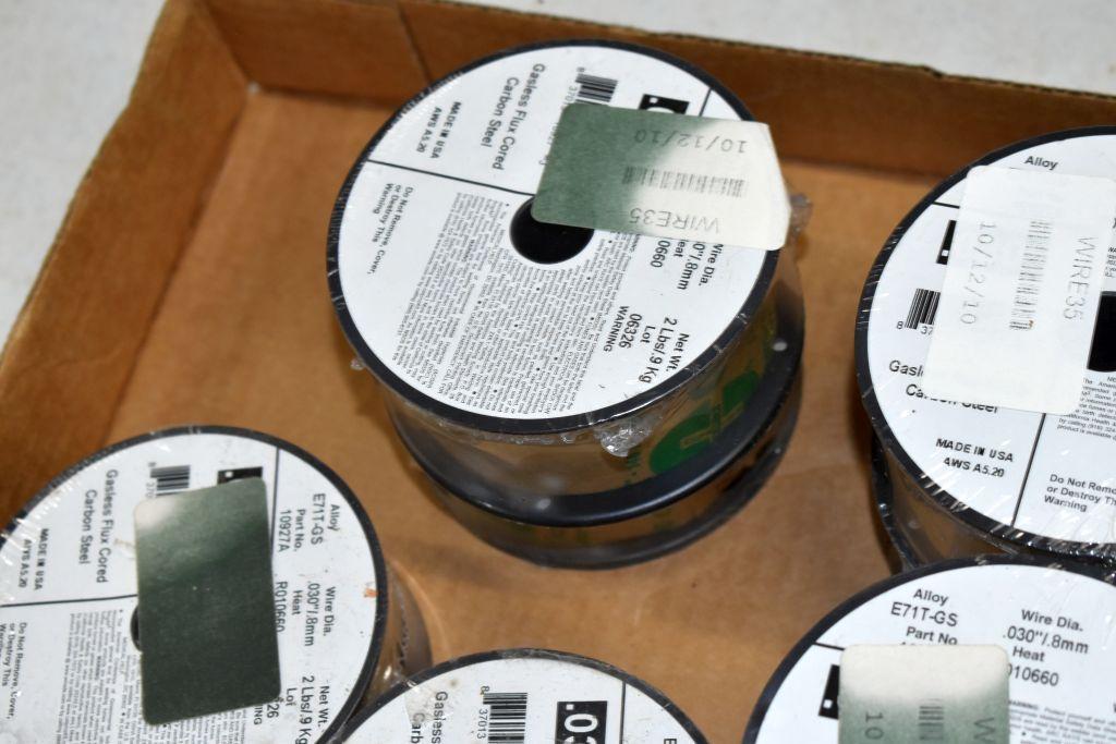 (12) Rolls of .030" Gasless Flux Cord Welding Wire