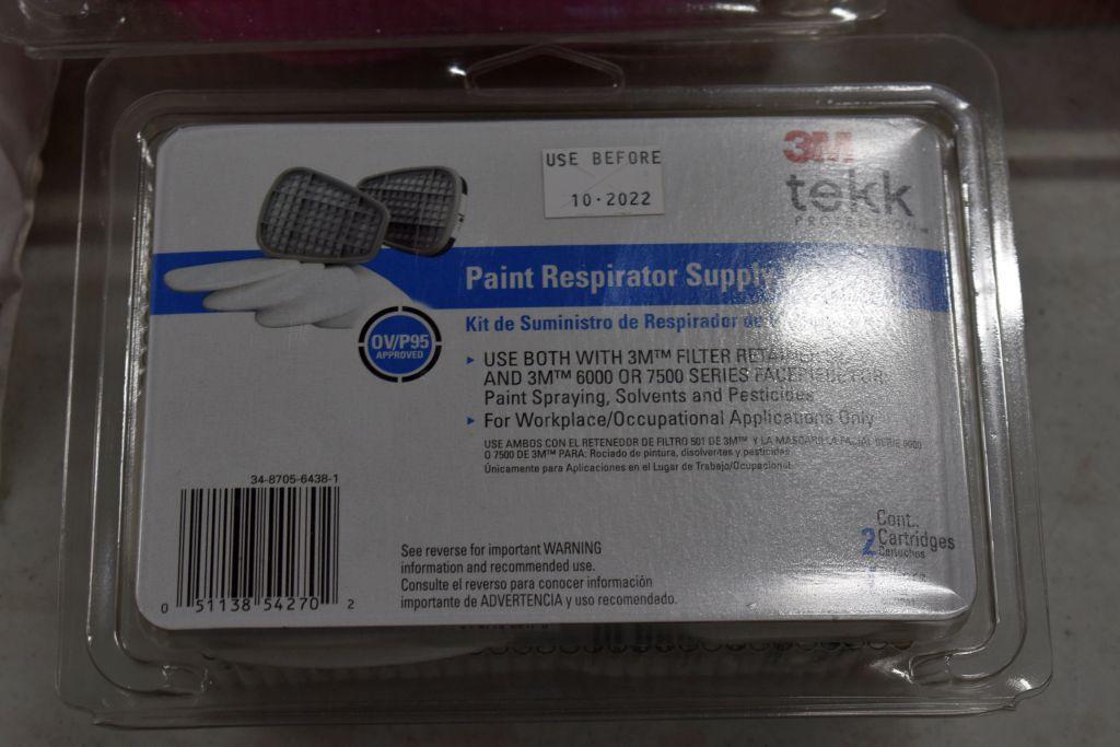 3M Paint Respirator Supply Kit, P100 Particular Filter Packs