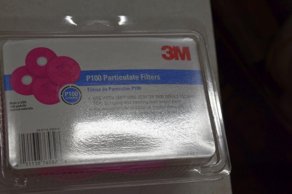 3M Paint Respirator Supply Kit, P100 Particular Filter Packs