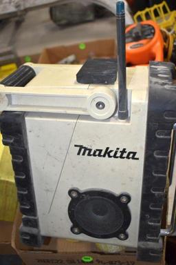 Makita 12V or Plug in Portable Radio; No Battery, No Cord