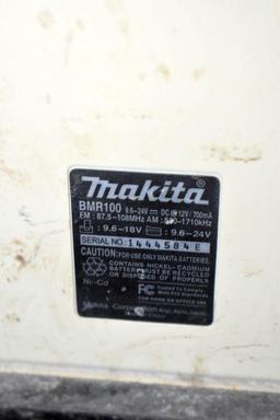 Makita 12V or Plug in Portable Radio; No Battery, No Cord
