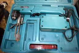 Makita 9.6V Cordless Drill/Driver with Battery and Charger in Case, Extra Assorted Bits, Bosch