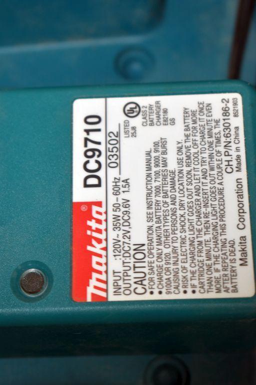 Makita 9.6V Cordless Drill/Driver with Battery and Charger in Case, Extra Assorted Bits, Bosch