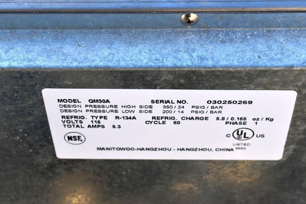 NSF Model QM30A Ice Maker Machine with Ice Bags and Ice Tray, Unknown Condition