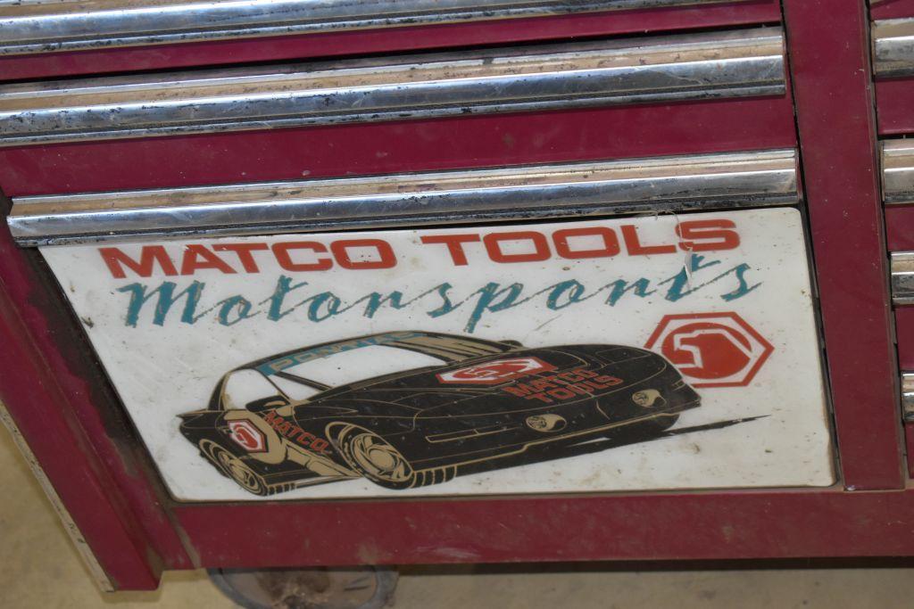 Matco Tools Motor Sports Edition Model MB7100MS Tool Box on Wheels, (13) Drawers, 54.5"x24"