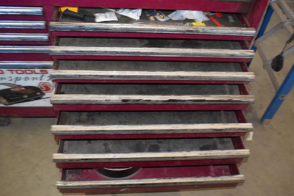 Matco Tools Motor Sports Edition Model MB7100MS Tool Box on Wheels, (13) Drawers, 54.5"x24"
