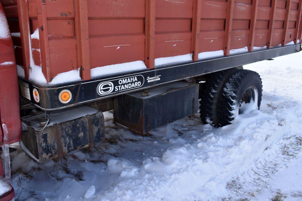 1978 Ford F600 Grain Truck, Single Axle, 16' Omaha Box & Hoist, 360 V8, 5x2 Speed, NO TITLE...