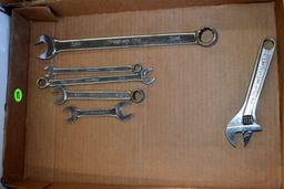 (5) Snap-On SAE Wrenches, Snap-On Crescent Wrench