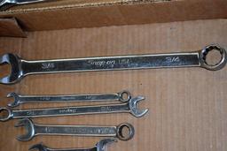 (5) Snap-On SAE Wrenches, Snap-On Crescent Wrench