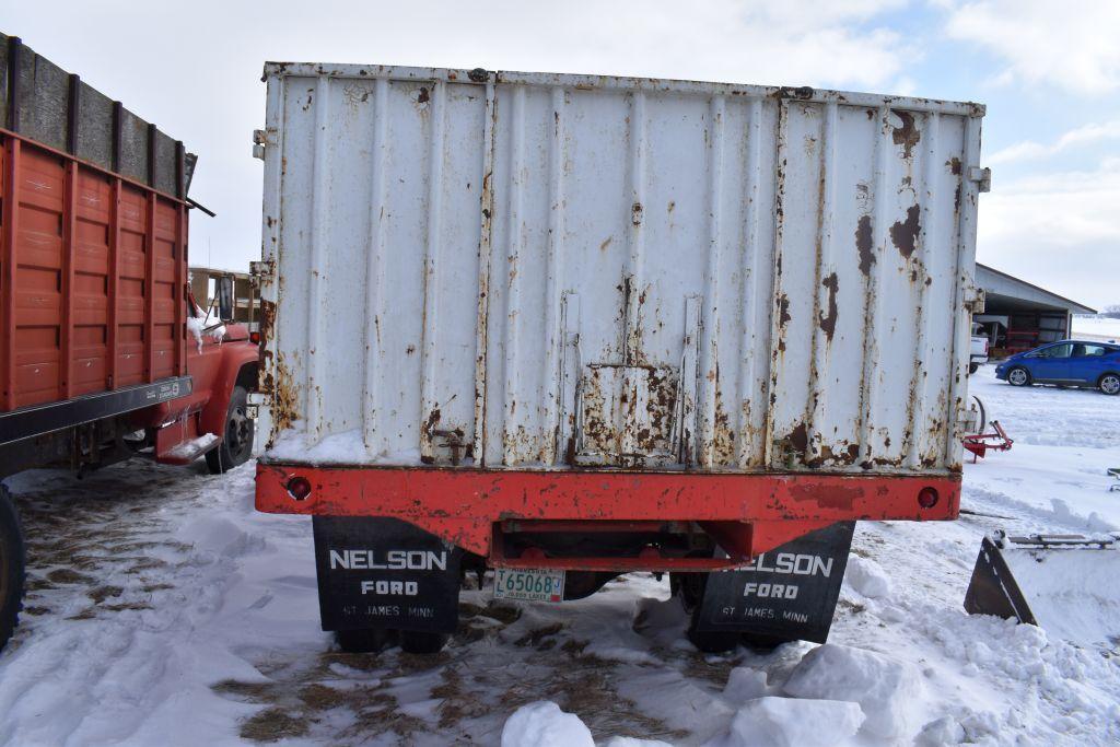 1971 Chevy C50 Grain Truck, Single Axle, 15' Box & Hoist, Automatic, V8 Gas, NO TITLE...