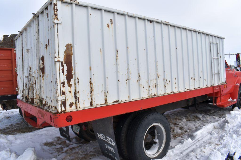1971 Chevy C50 Grain Truck, Single Axle, 15' Box & Hoist, Automatic, V8 Gas, NO TITLE...