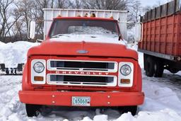 1971 Chevy C50 Grain Truck, Single Axle, 15' Box & Hoist, Automatic, V8 Gas, NO TITLE...