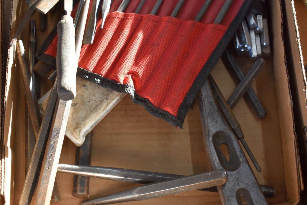 Pry Bars, Chisels, Punches