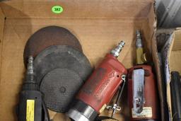 (3) Air Die Grinders with Abrasive Pads
