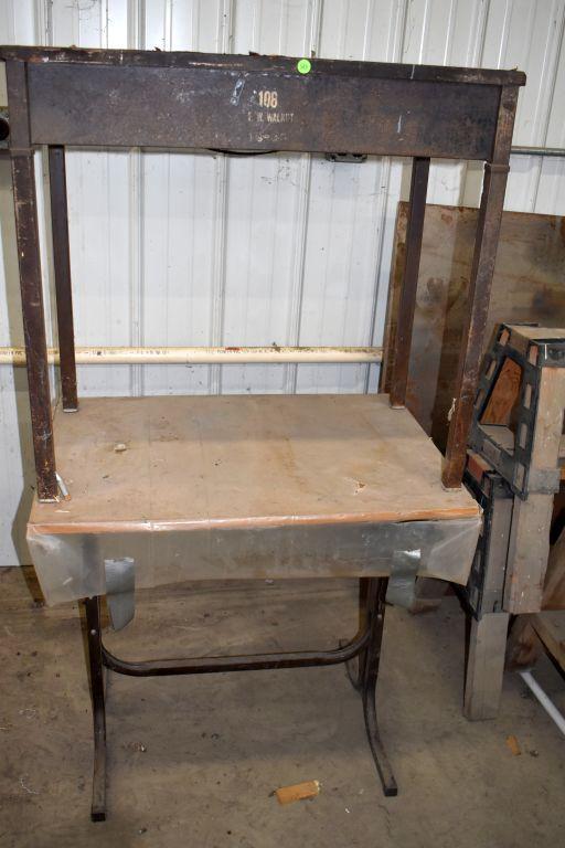 Metal Table, Wood Table