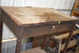 Metal Table, Wood Table