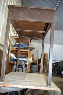 Metal Table, Wood Table