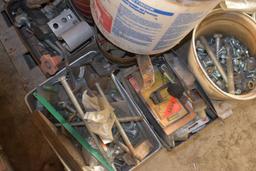 Pallet Containing Pins, Cable Clamps, Other Hardware