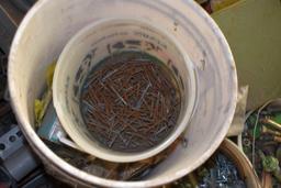 Pallet Containing Pins, Cable Clamps, Other Hardware