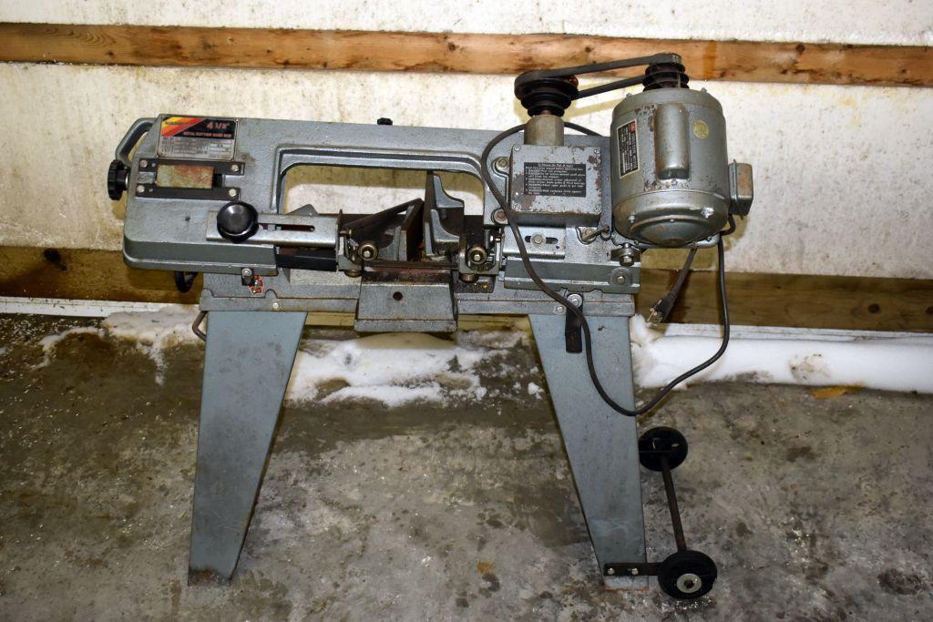 Menards 4.5" Metal Cutting Band Saw, Single Phase, with 1/2 hp Motor