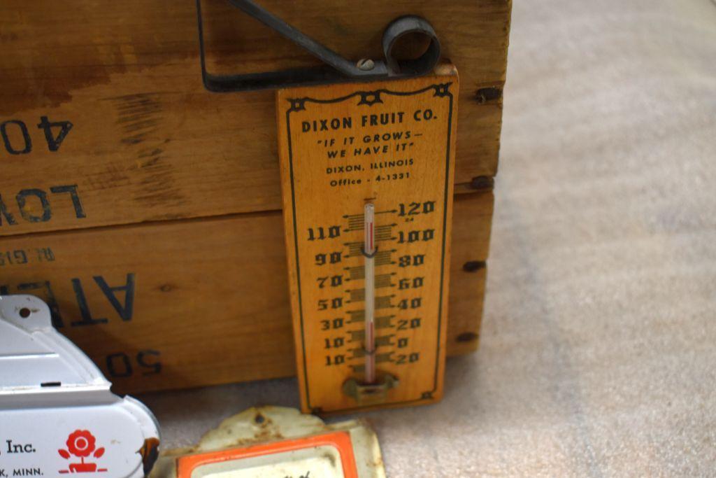 Advertising Thermometers and Calendars: Belle Creek, Wilmar, Red Wing, Cannon Falls