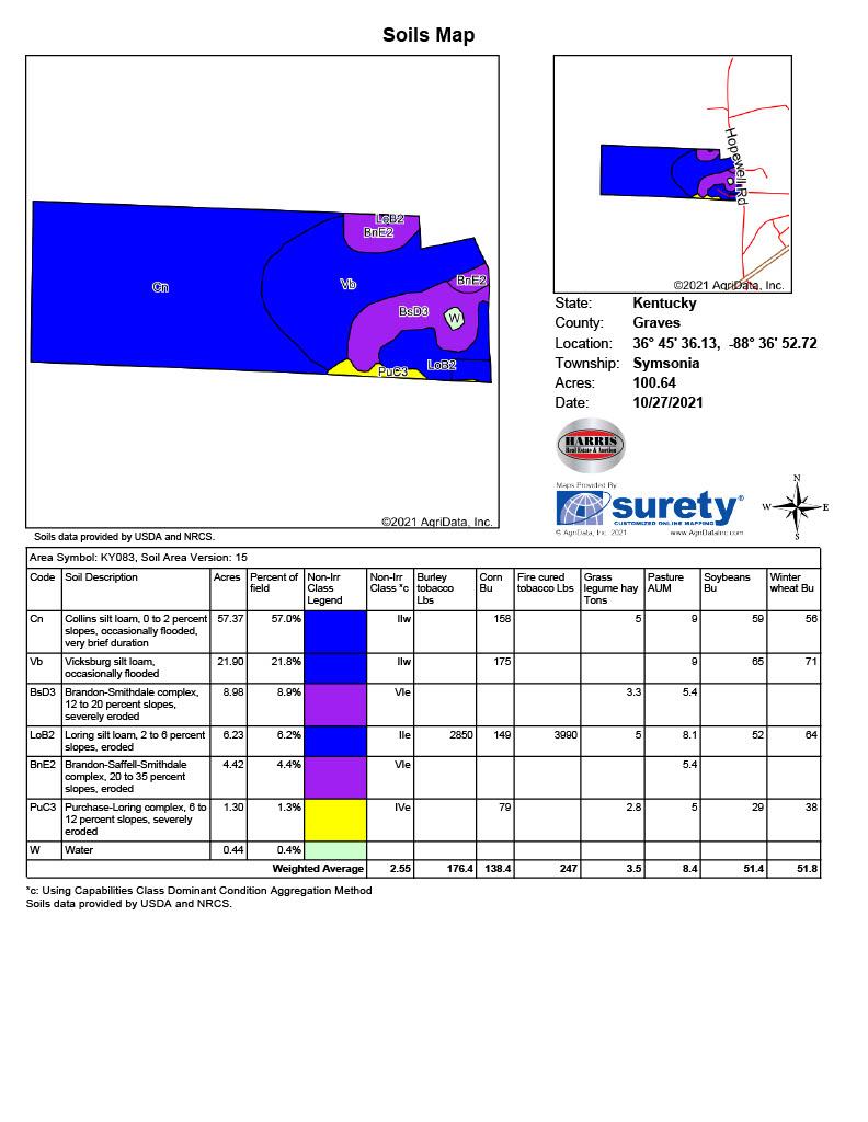 97 ACRES ON MCELVAIN RD IN HANSON KY