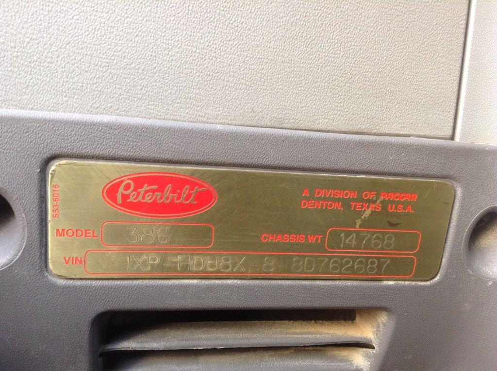 2008 Peterbilt 386 Truck Tractor 4x2 Inline 6 , Fuel Type: D , Transmission