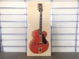 (7) Paintings  of Guitars which include: Gretsch Guitar 8' x 3'6", Gibson G