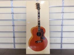 (7) Paintings  of Guitars which include: Gretsch Guitar 8' x 3'6", Gibson G