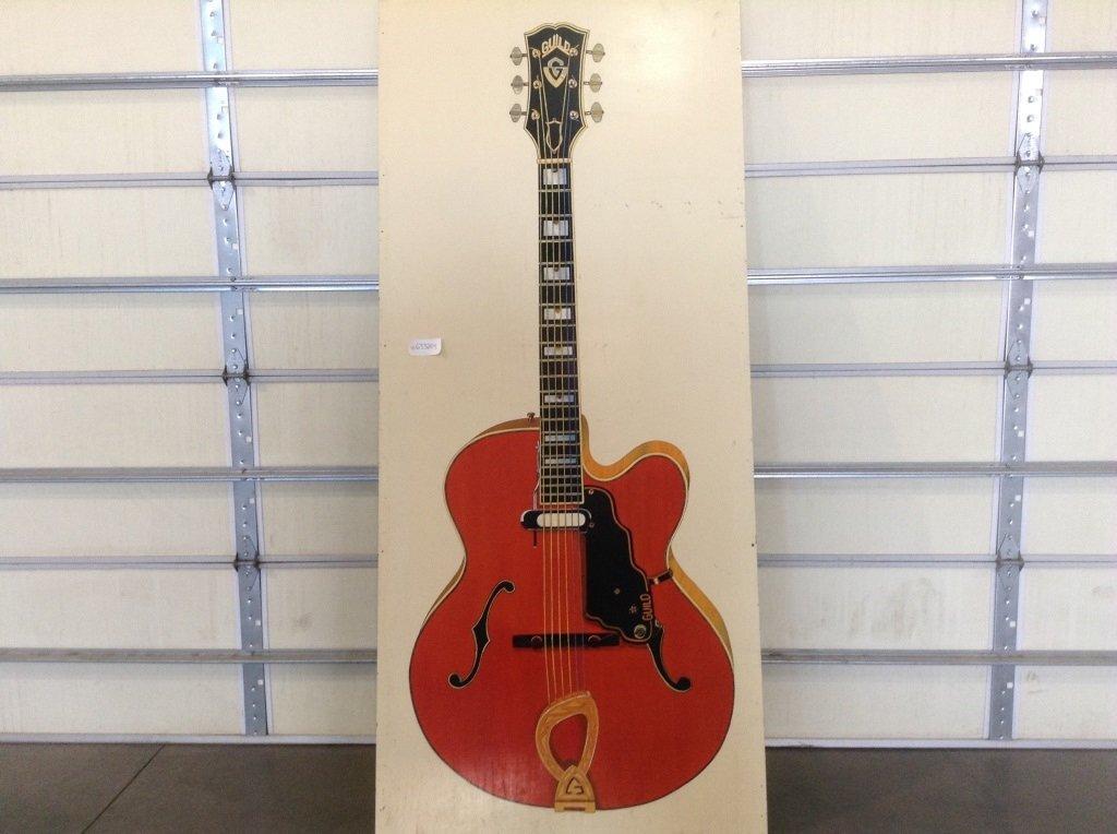 (7) Paintings  of Guitars which include: Gretsch Guitar 8' x 3'6", Gibson G