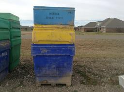 (7) Plastic Storage Cubes