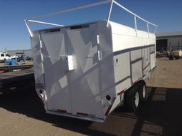 Shopmade Enclosed Trailer , Length: 16' , Tandem , Gooseneck , Color: White