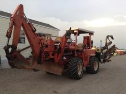 8020 Turbo Ditch Witch Combo Trench plow Backhoe