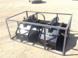 72" Skid Steer Grapple Bucket