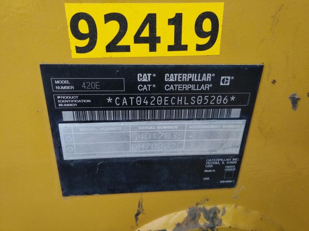 Caterpiller 420E Loader/Backhoe