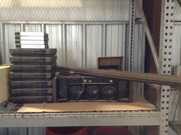 Projection TV w/Screen, (11) Electronic Boxes