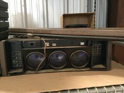 Projection TV w/Screen, (11) Electronic Boxes
