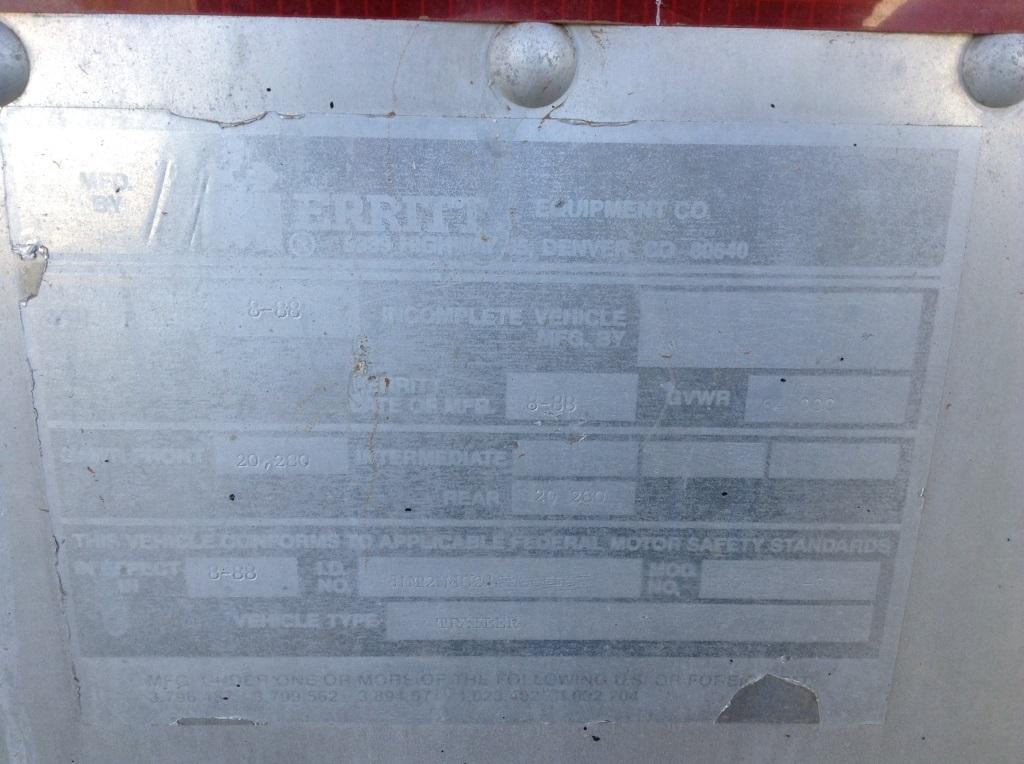1989 Merritt Cattle Trailer